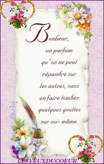 le bonheur et une gouttes de parfum